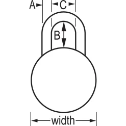 Simple Combos™ ADA Inspired Combination Padlock