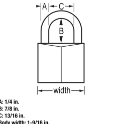 Solid Body Padlock